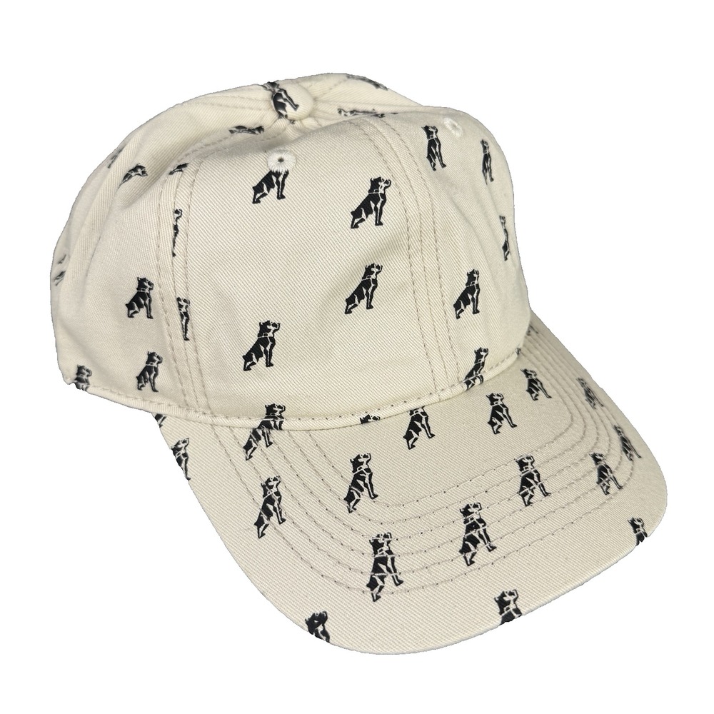 Mack Trucks Hat Cap Snapback Khaki Bulldog Logo All Over Print Adjustable Cotton